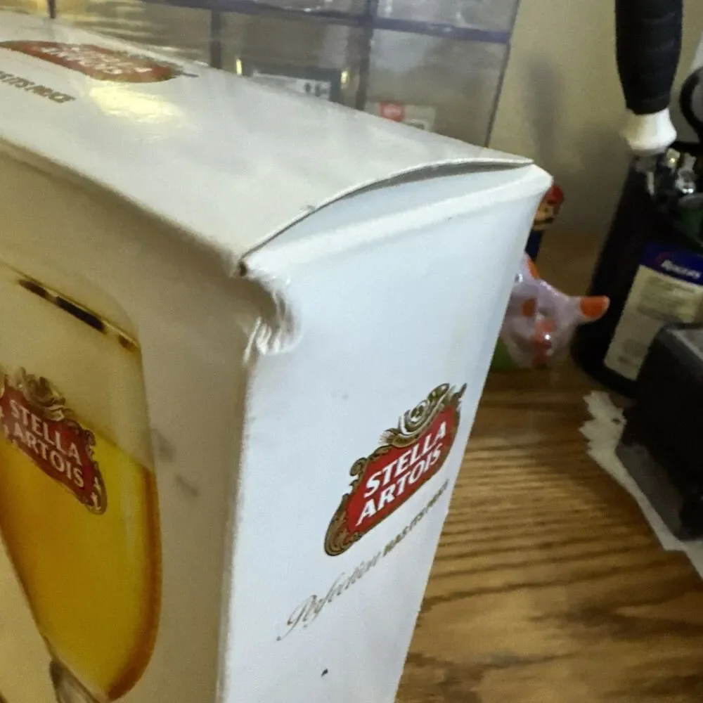 Stella Artois Gold Rim Belgium Chalice .33cl Beer Glasses - Set of 2